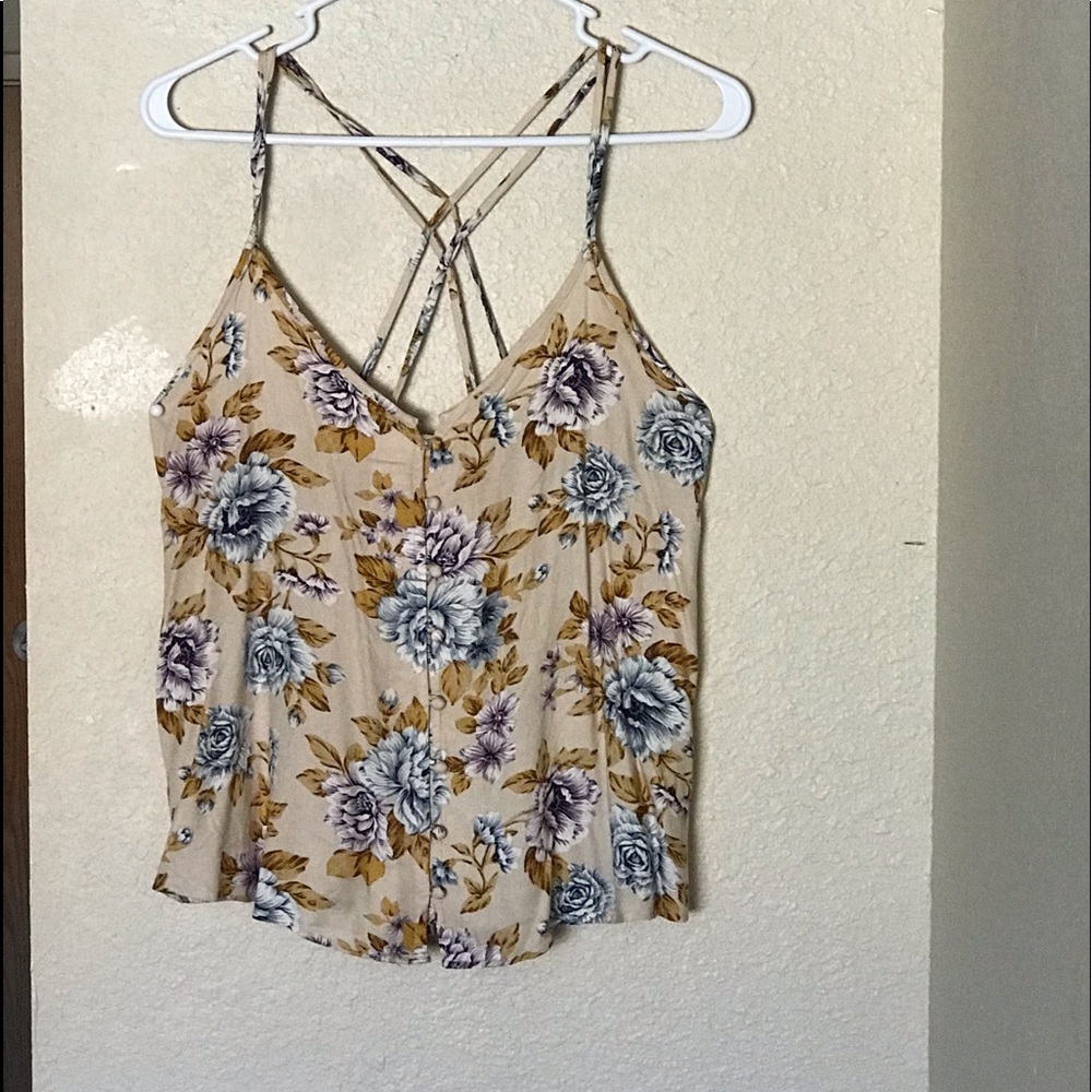 American eagle flowery tank